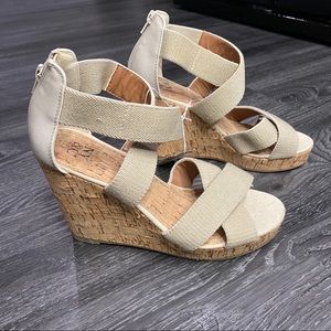New York & Company Wedge Sandals NWT